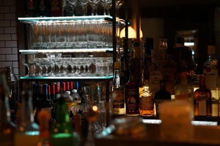bottles and cups 