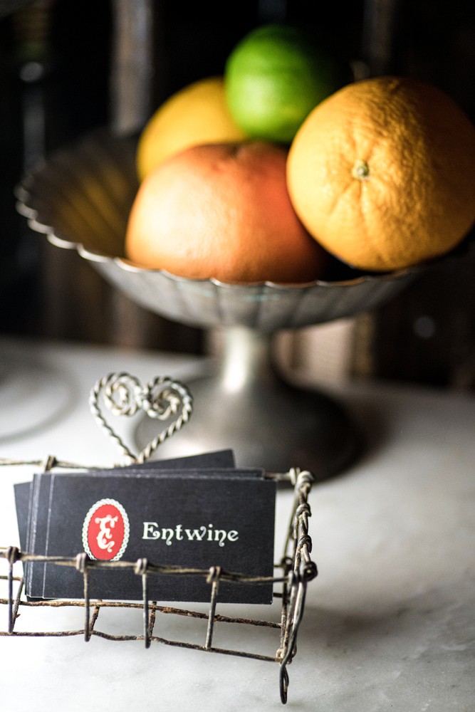 Cardholder and fruits