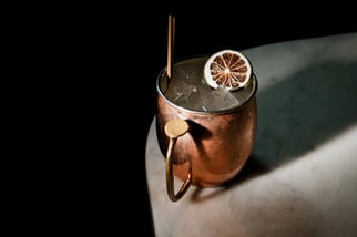 Cooper glass cocktail