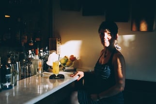 woman at the bar 